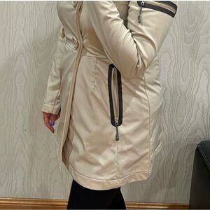 Athleta Cream Jacket with Black Accents, size M